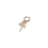 Paradisa Single Earring | Pave | Yellow Gold