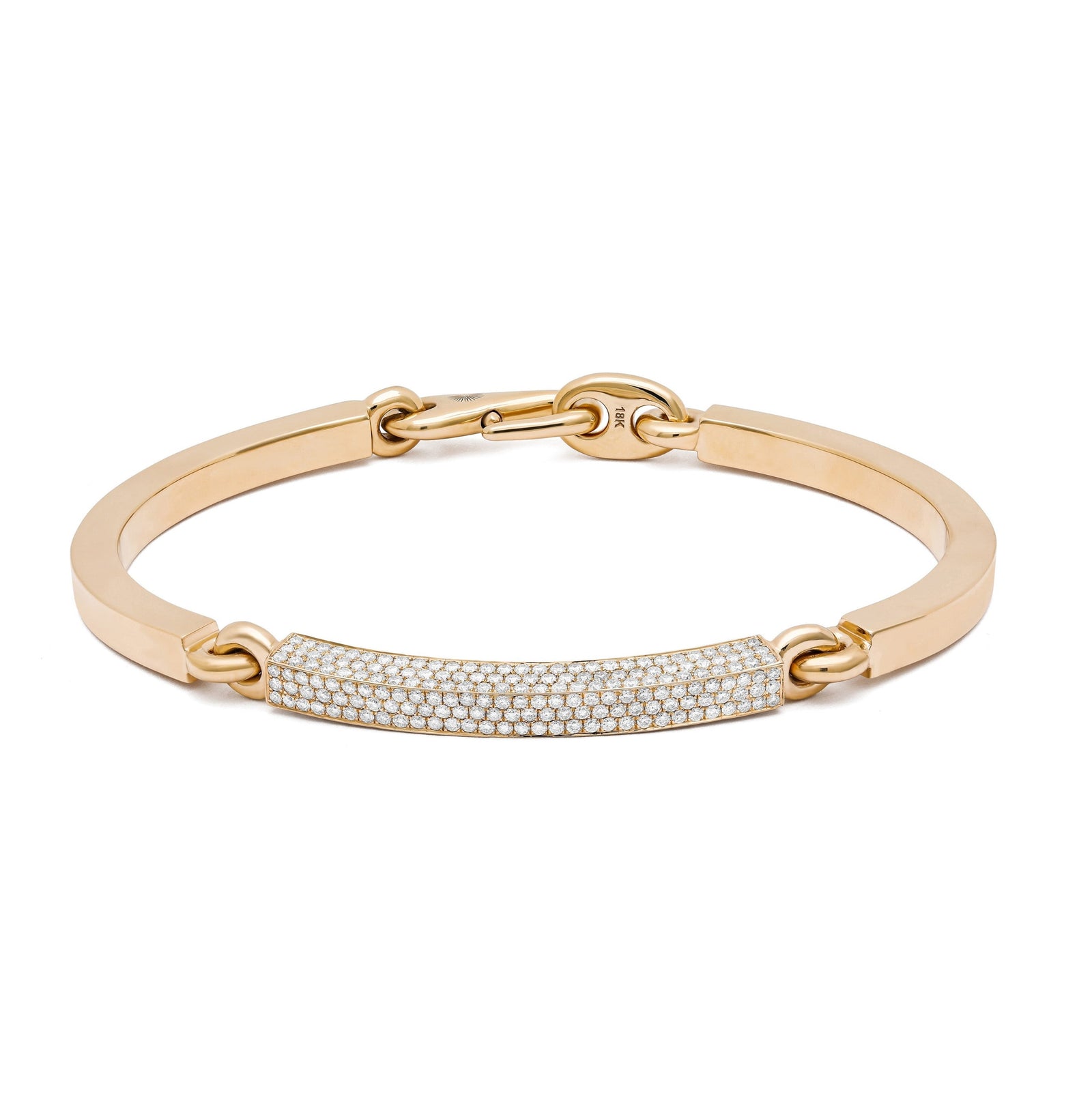 Perihelion Bracelet | 1/3 Pave | Yellow Gold