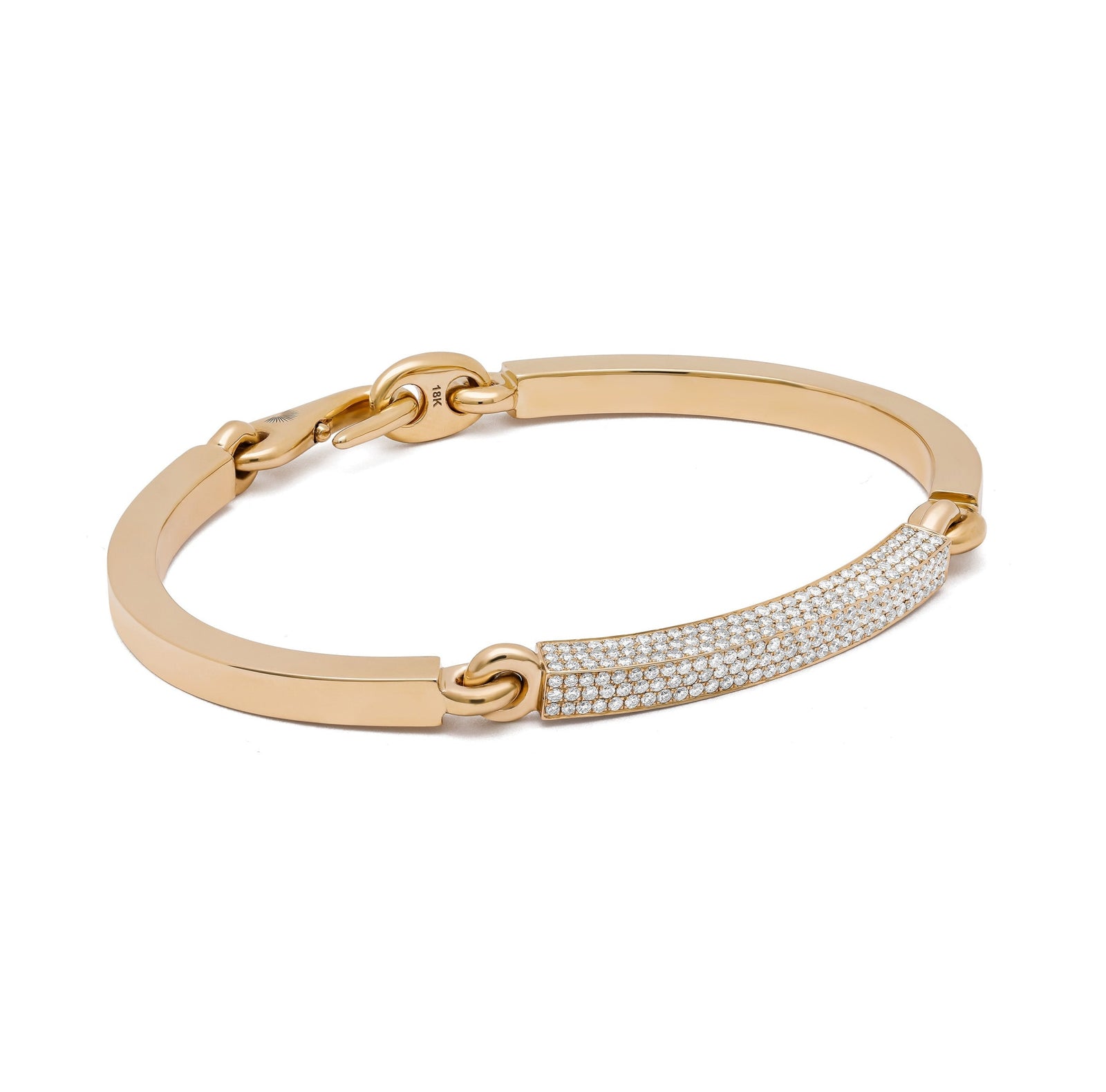 Perihelion Bracelet | 1/3 Pave | Yellow Gold