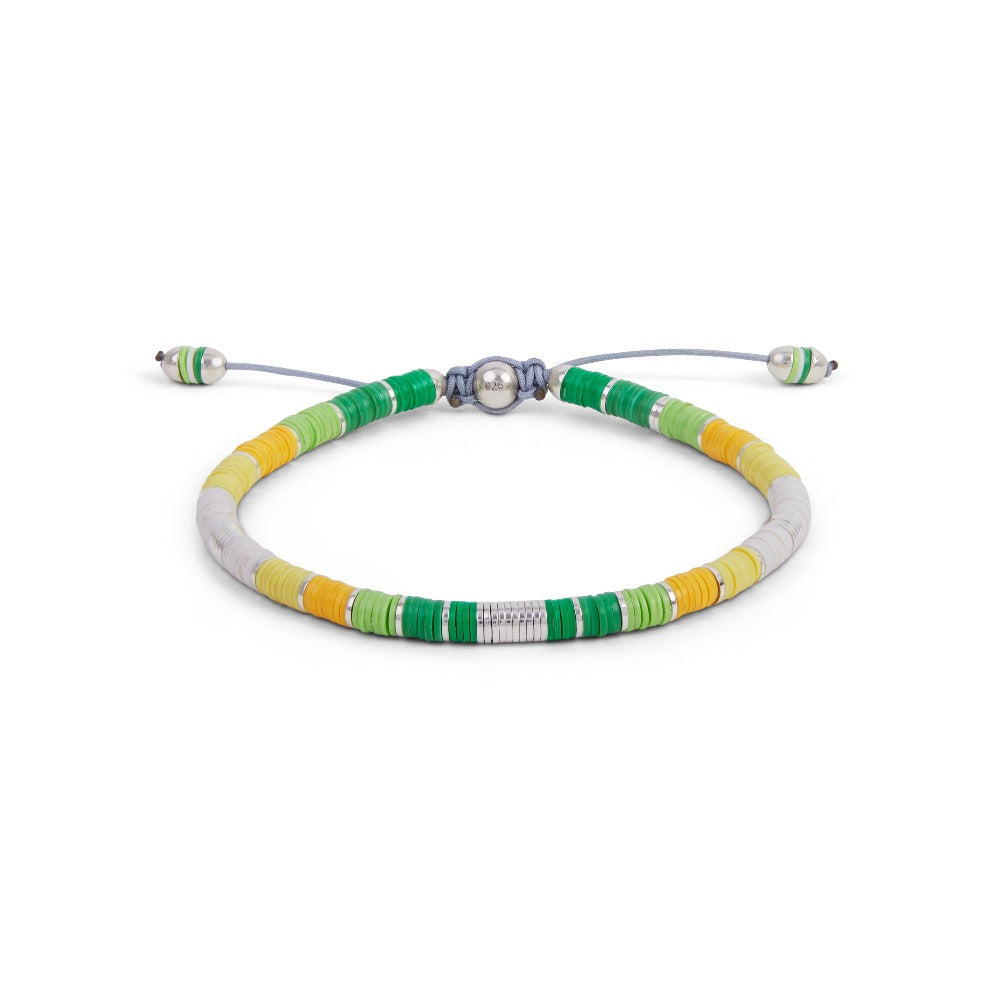 Maor Rizon bracelet with African beads and sterling silver beads