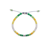 Maor Rizon bracelet with African beads and sterling silver beads