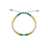 Maor Rizon bracelet with African beads and sterling silver beads