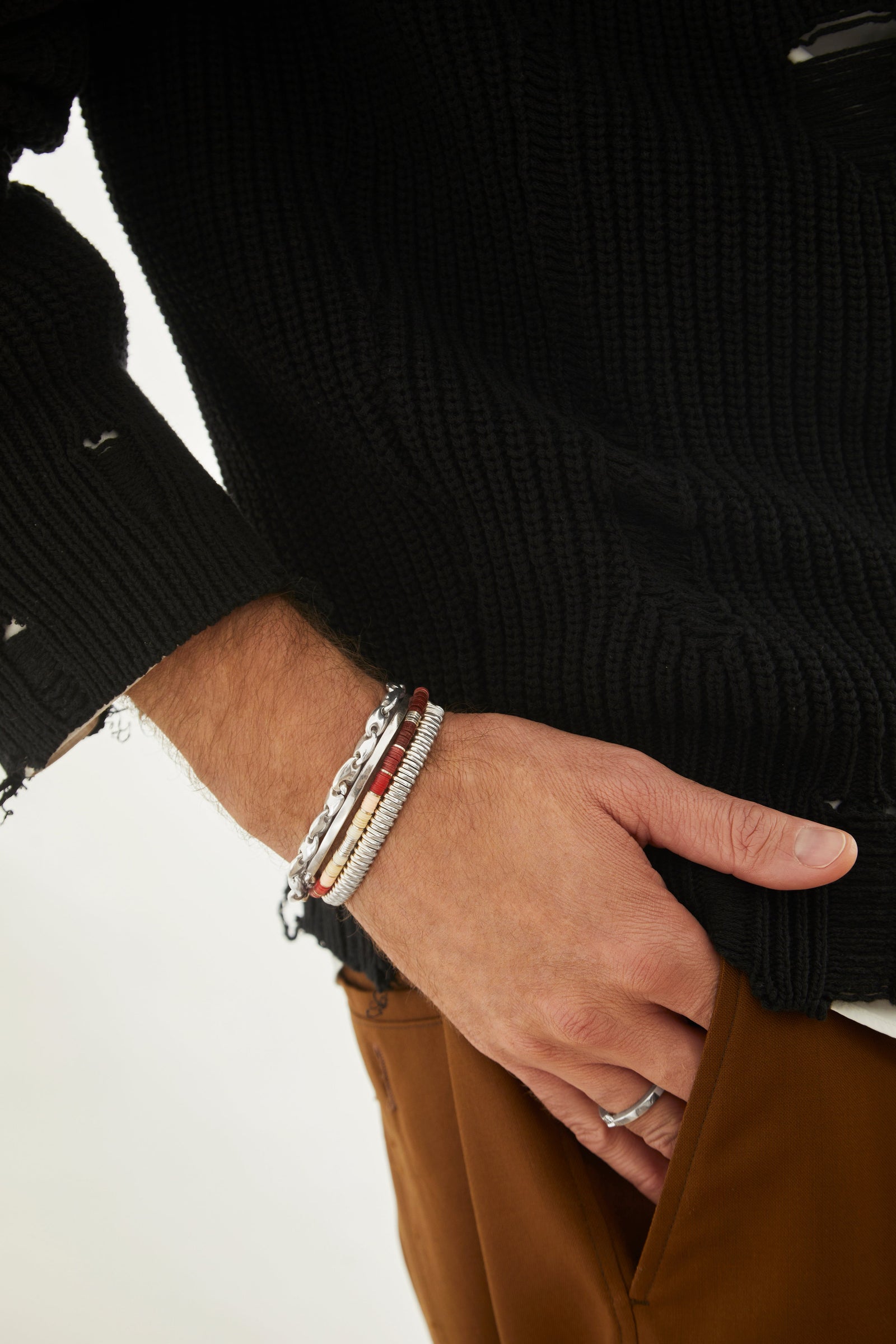 Rizon Bracelet I Wine Pattern I Sterling Silver