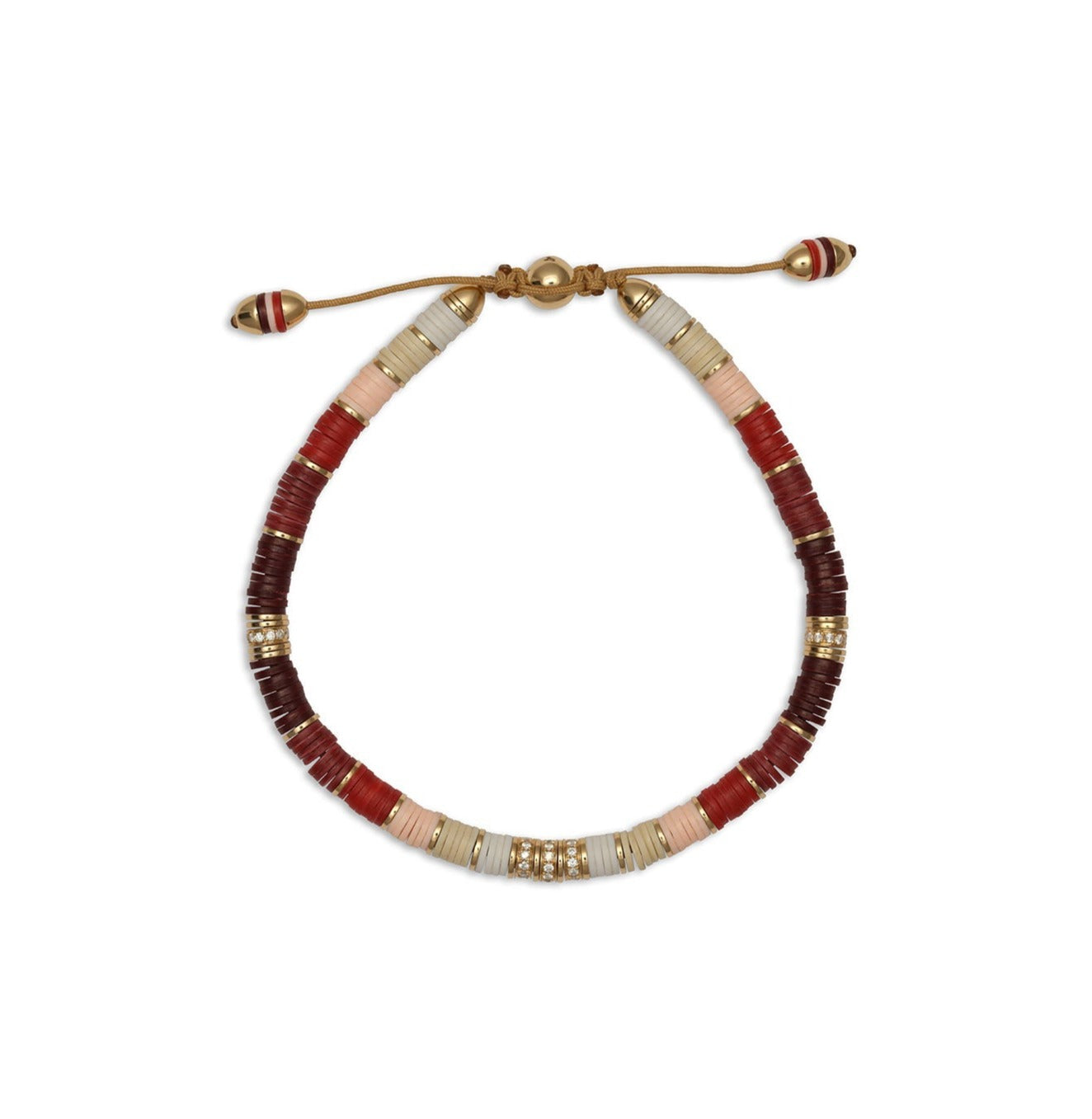 Rizon Bracelet I Wine Pattern I Pave I Yellow Gold