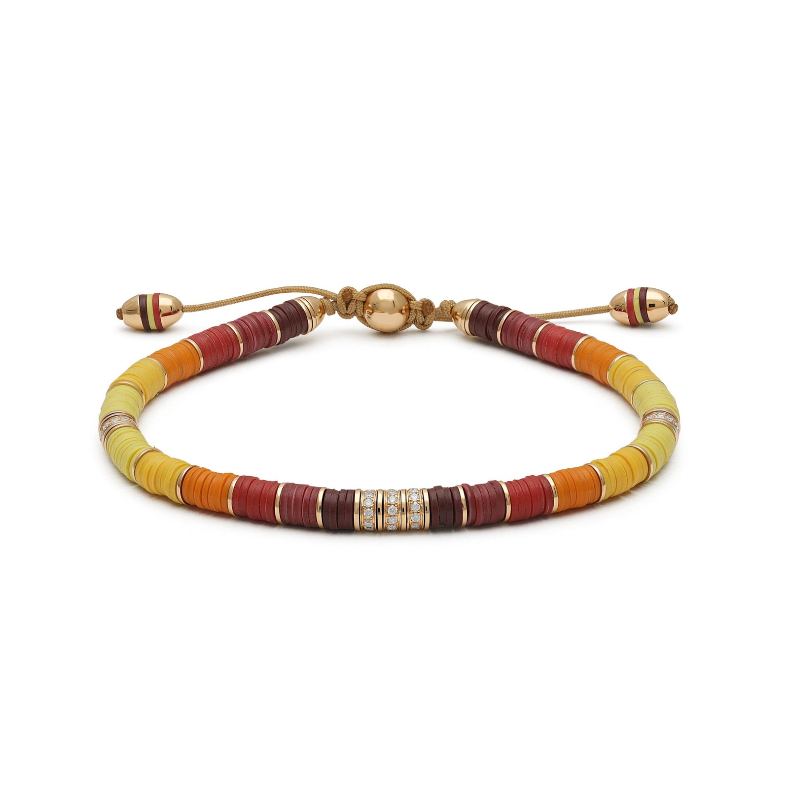 Rizon Bracelet I Yellow Pattern I Pave I Yellow Gold