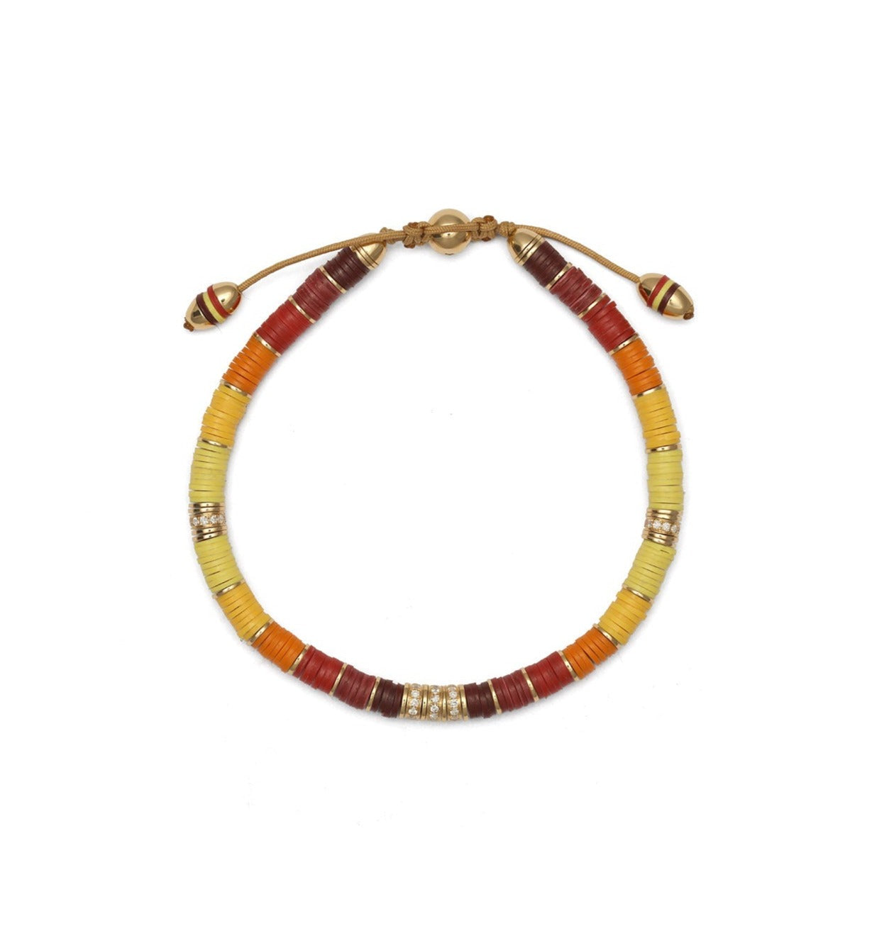 Rizon Bracelet I Yellow Pattern I Pave I Yellow Gold