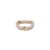 Solstice Ring | Full Pave | Yellow Gold