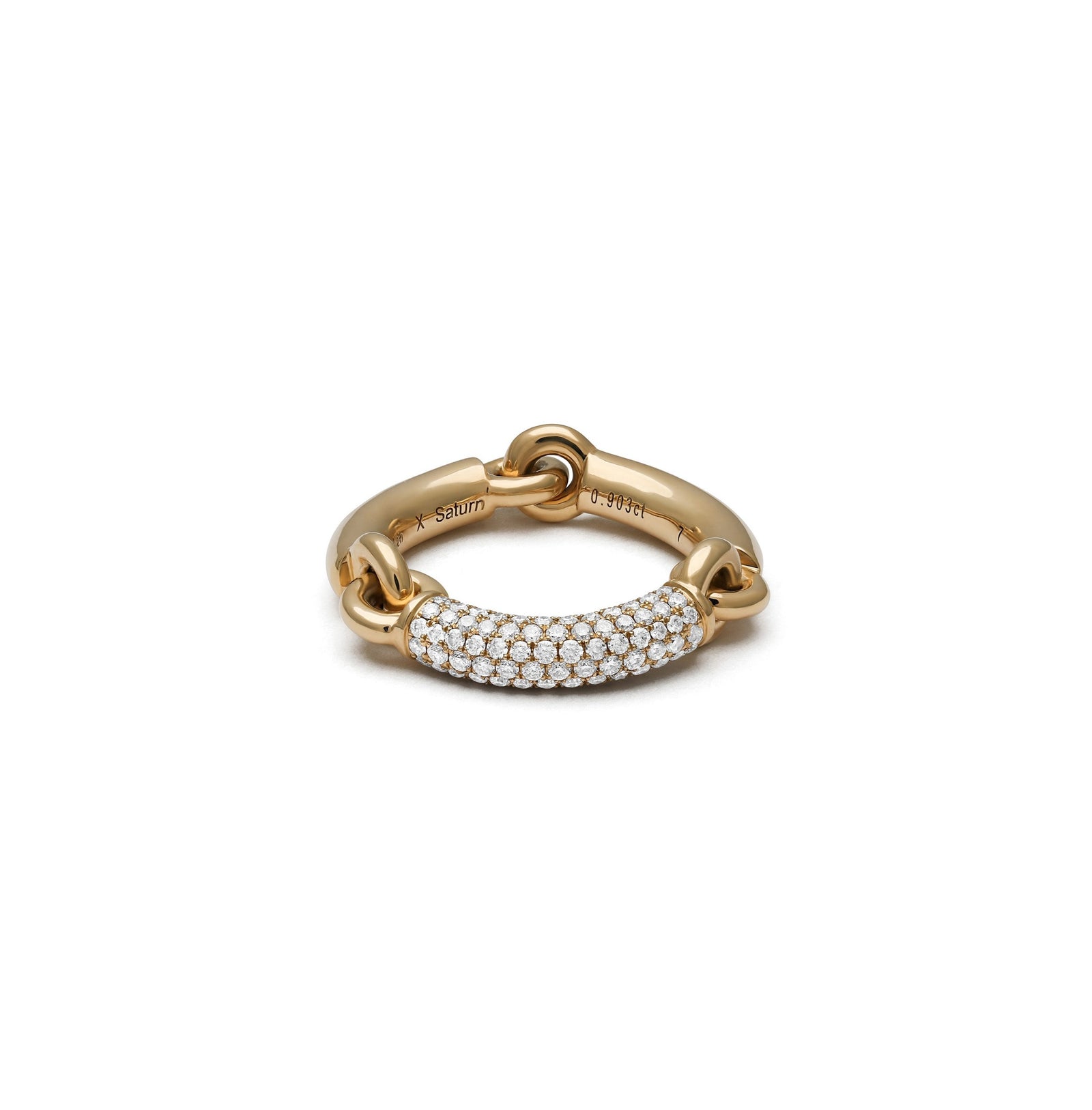Solstice Ring | 1/3 Pave | Yellow Gold
