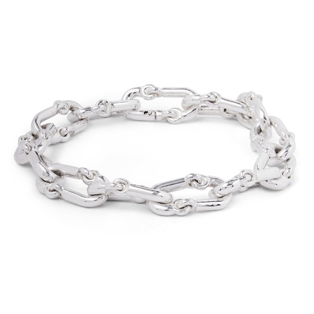 MAOR solstice link sterling silver bracelet