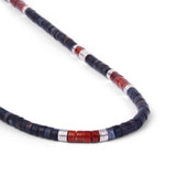 Sonoran Bead Necklace | Blue Tiger Eye Mix | Sterling Silver
