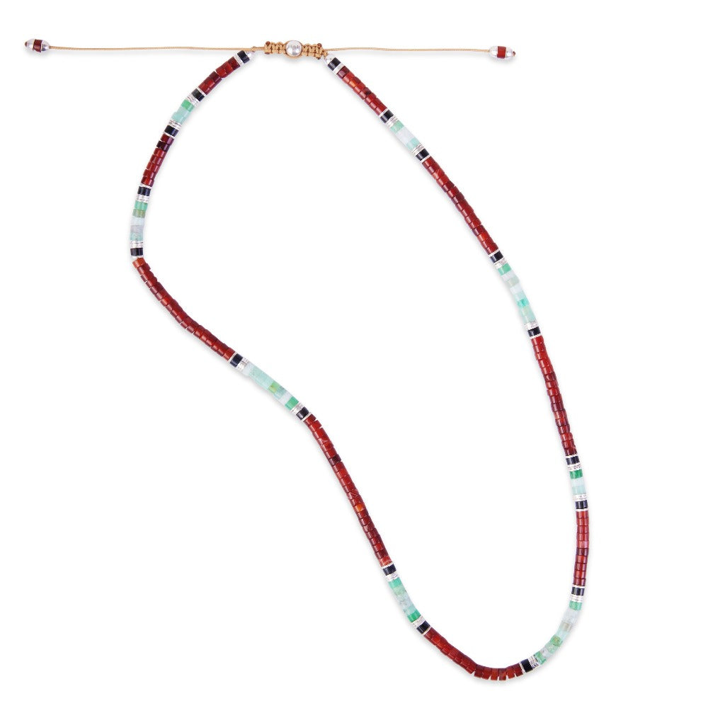 MAOR MCohen collection Sonoran Agate and Chryoprase bead necklace
