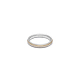 Orb Ring | 3.5mm | Pave Detail | Mixed Metal