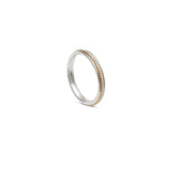 Orb Ring | 3.5mm | Pave Detail | Mixed Metal