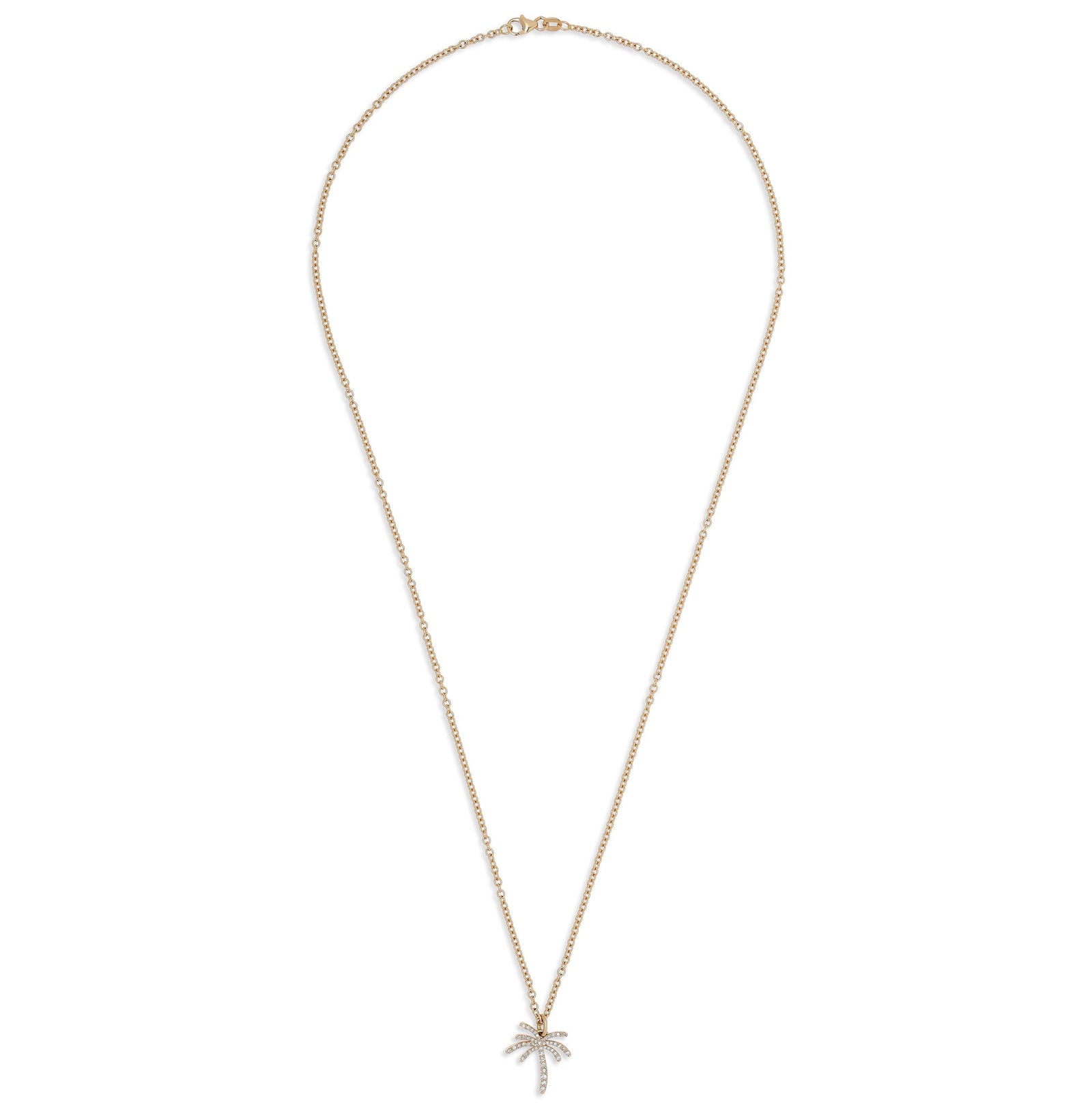 Paradisa Necklace | Pave Detail I Yellow Gold