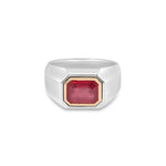 MAOR Pink Ruby Equinox Solitaire ring