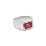 MAOR Pink Ruby Equinox Solitaire ring
