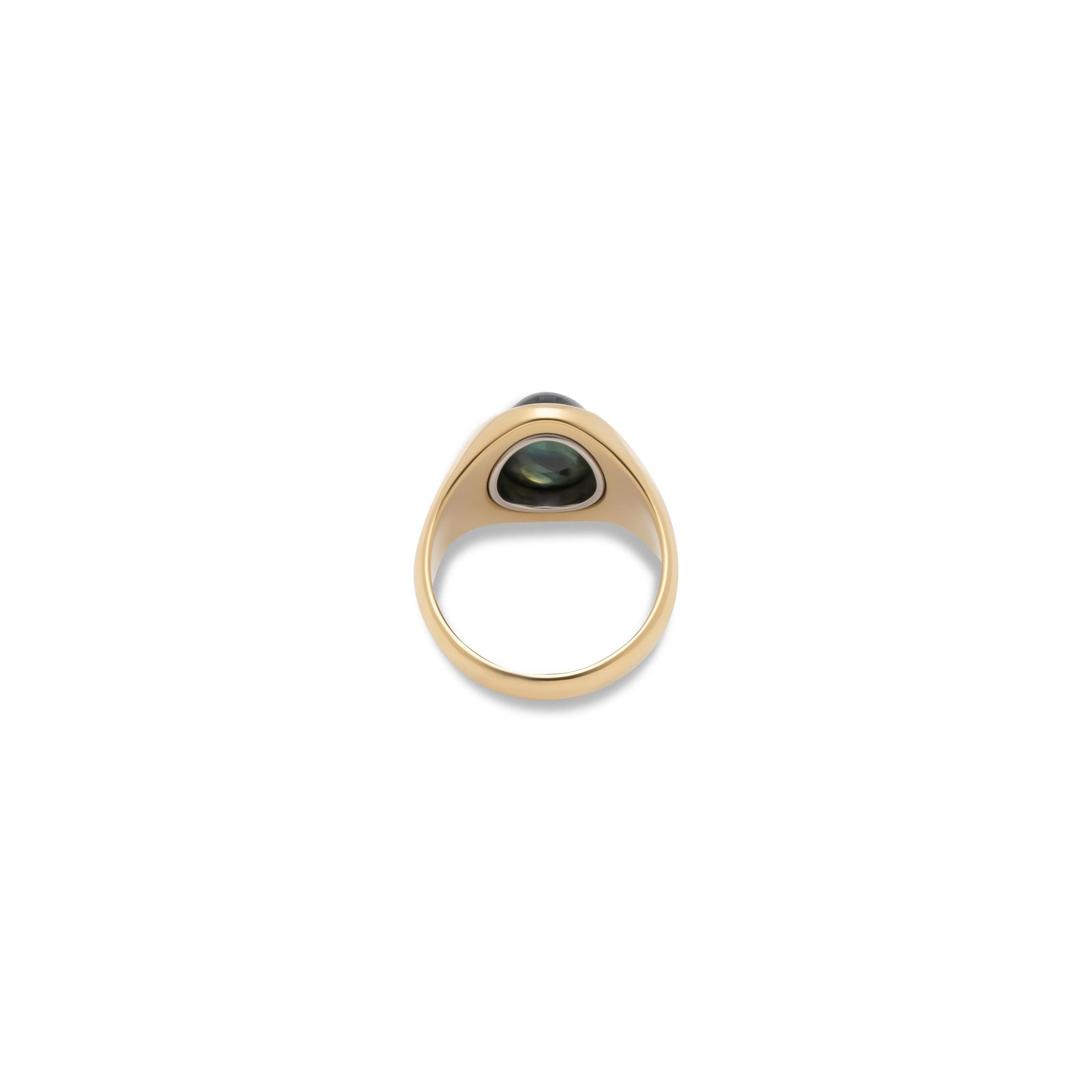Solitaire Oval Ring | Sapphire | Small Scale | Mixed Metal