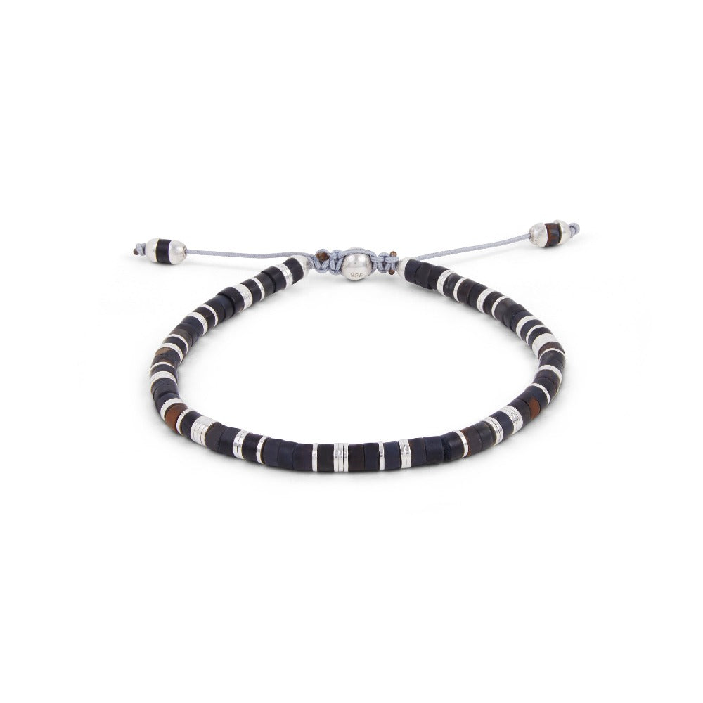 MAOR MCohen tucson bracelet in sterling silver and black agate