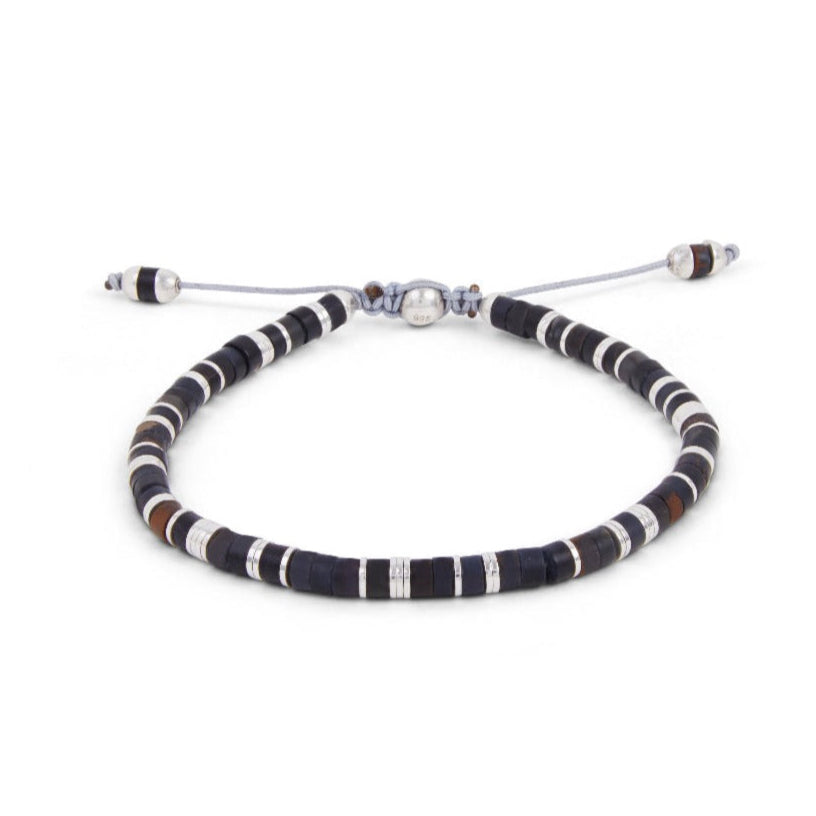 MAOR MCohen tucson bracelet in sterling silver and black agate
