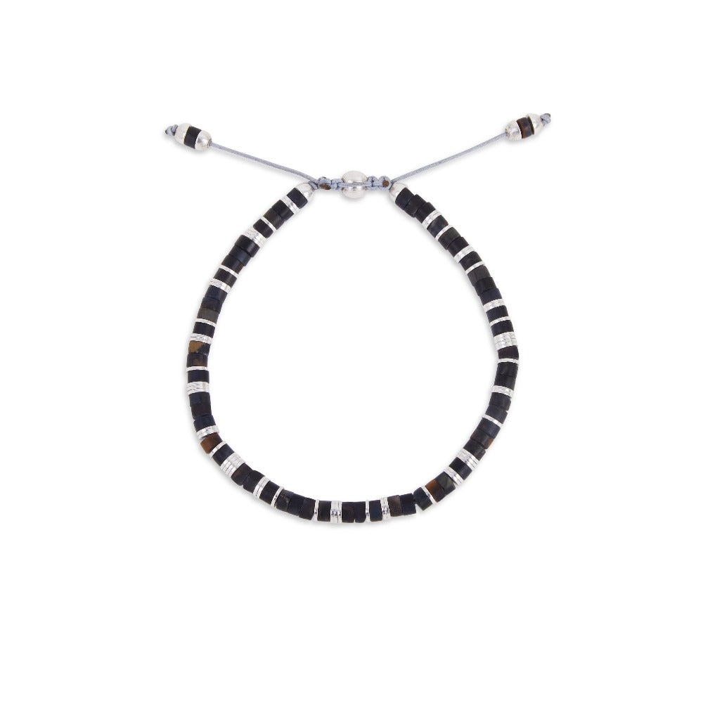 MAOR MCohen tucson bracelet in sterling silver and black agate
