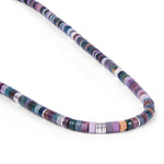 MAOR Tucson India agate and sterling silver bead necklace