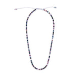 MAOR Tucson India agate and sterling silver bead necklace