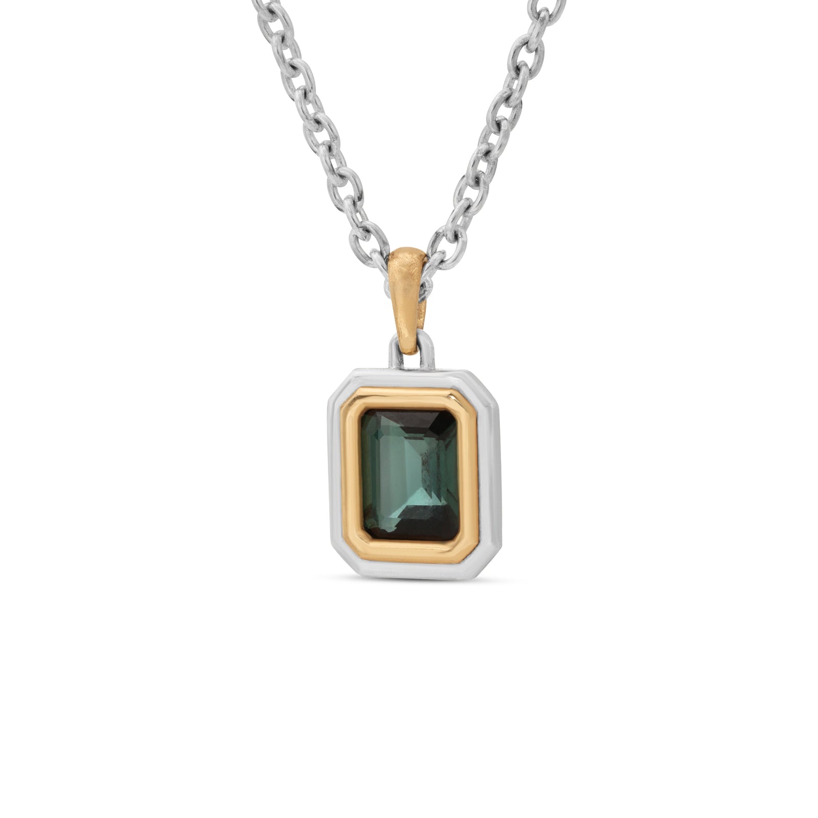Equinox XSmall Blue Topaz Necklace | Mixed Metal