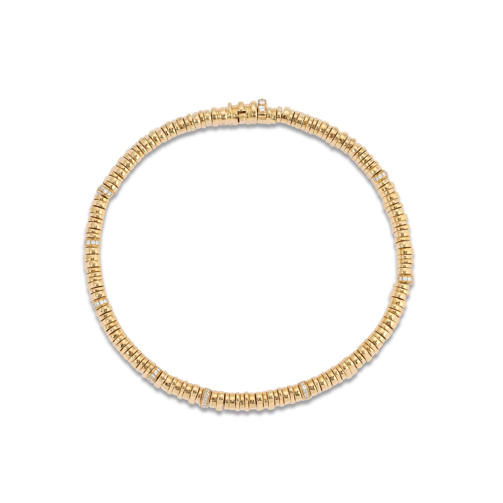 Zag Bracelet | Pave | Yellow Gold