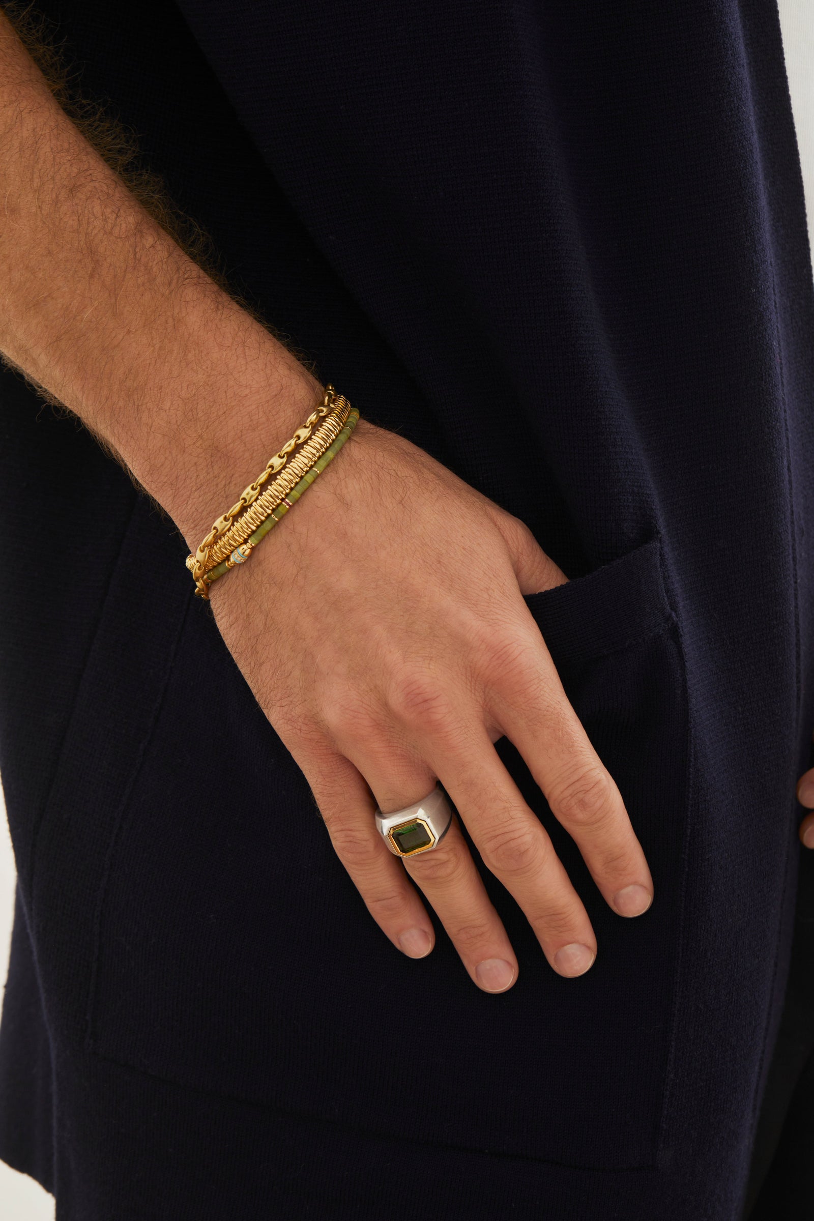 Zag Bracelet | Pave | Yellow Gold