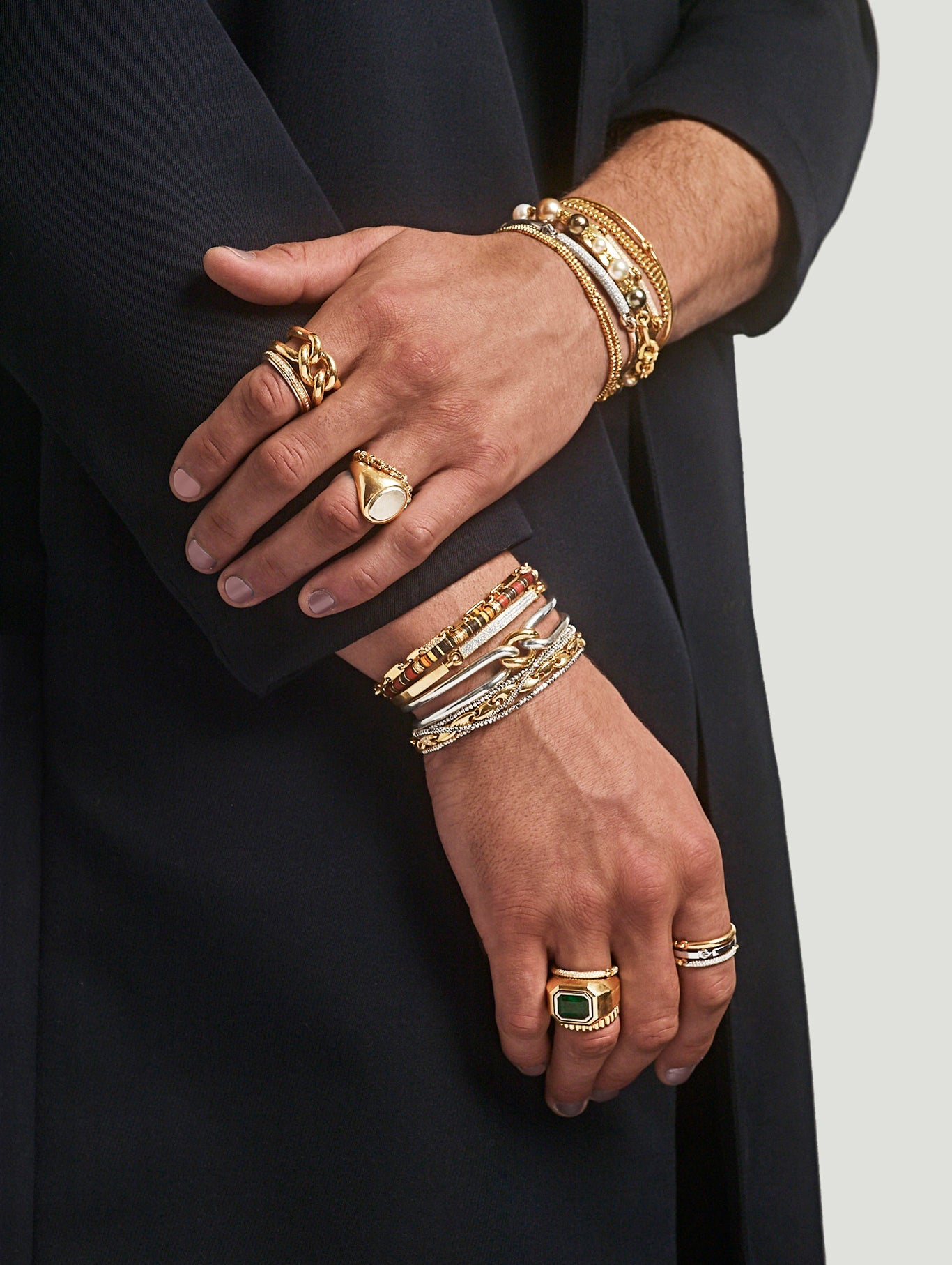 Hotam Oval Ring | 15mm | Mixed Metal