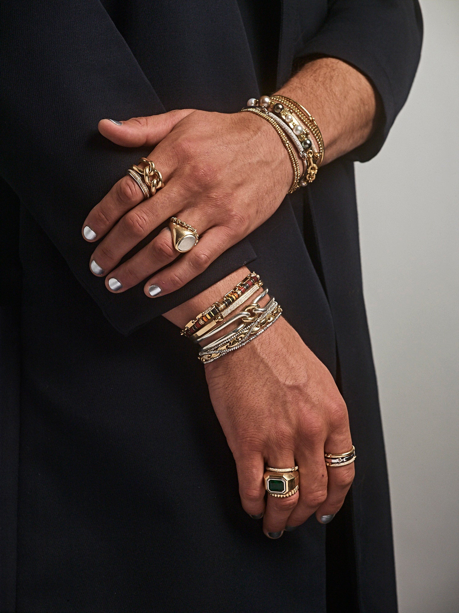Perihelion Bracelet | 1/3 Pave | Yellow Gold