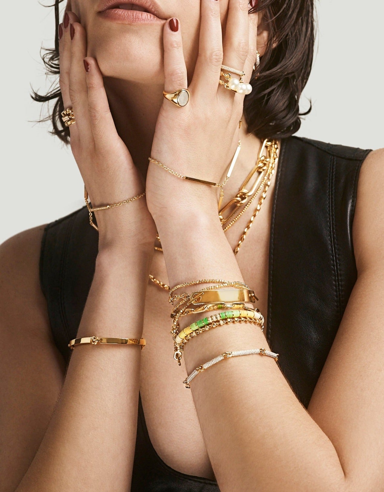 Omni Bracelet | 4mm | Pave | Yellow Gold